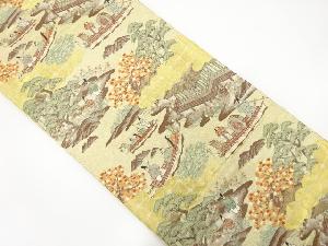 時代人物・風景模様織り出し 袋帯